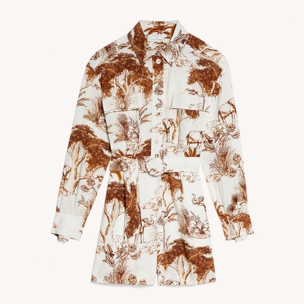 Sandro
Jaine Safari Print Playsuit PTP 21”